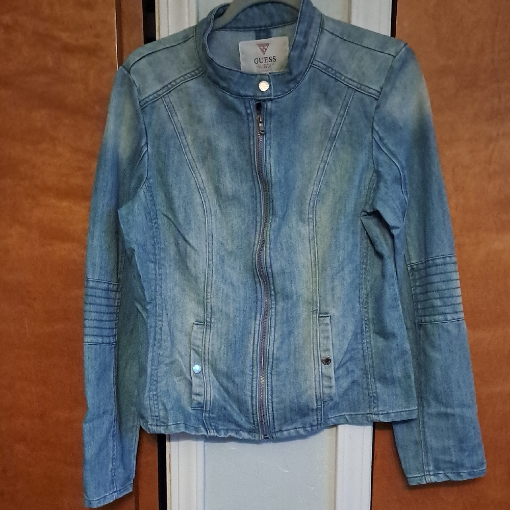 GUESS Women's Blue Denim Jacket